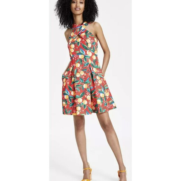 Vince Camuto $158 Size 20W Fruit Summer Midi Dress NWT - Picture 2 of 7
